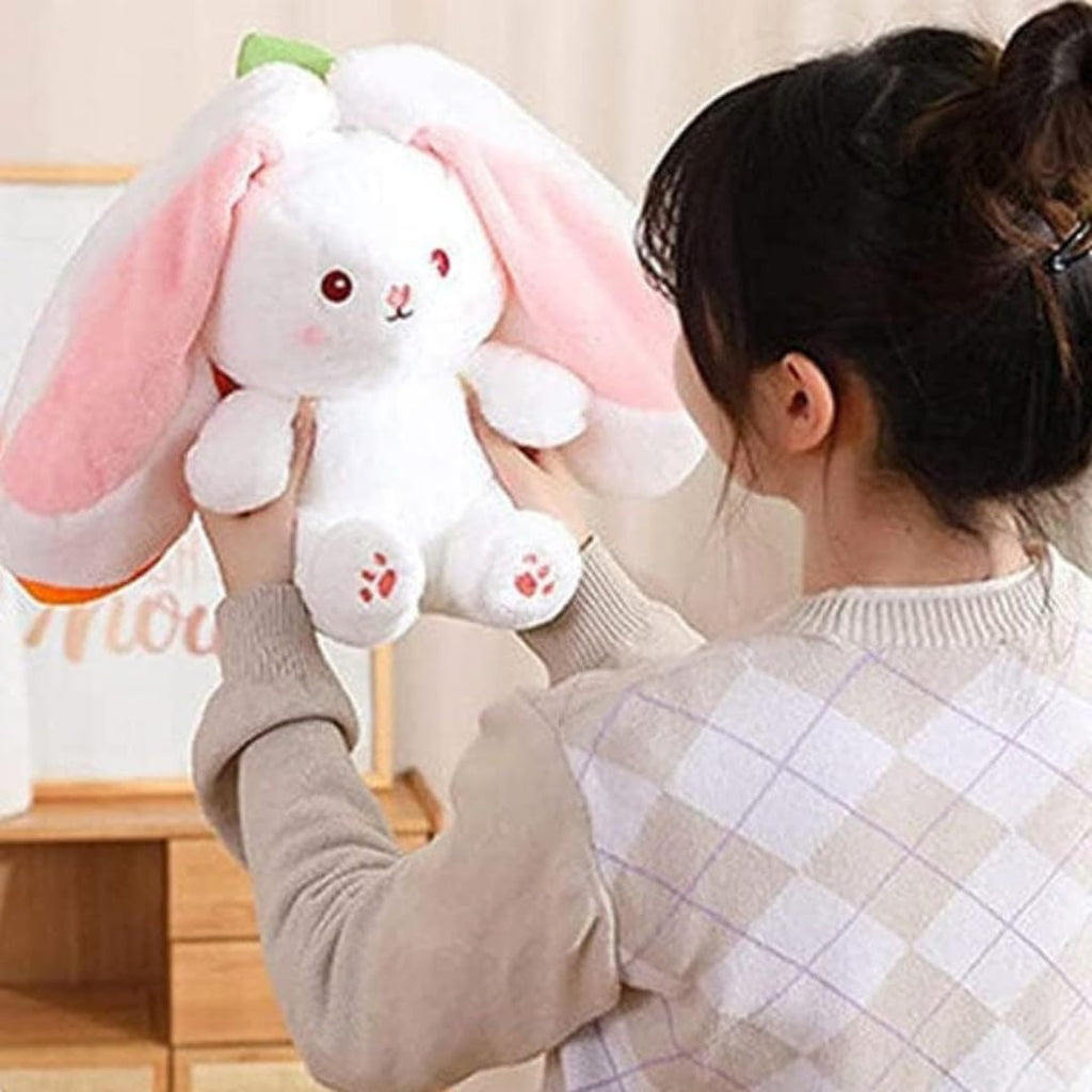 Zip-Ear Bunny Plush — long floppy ears