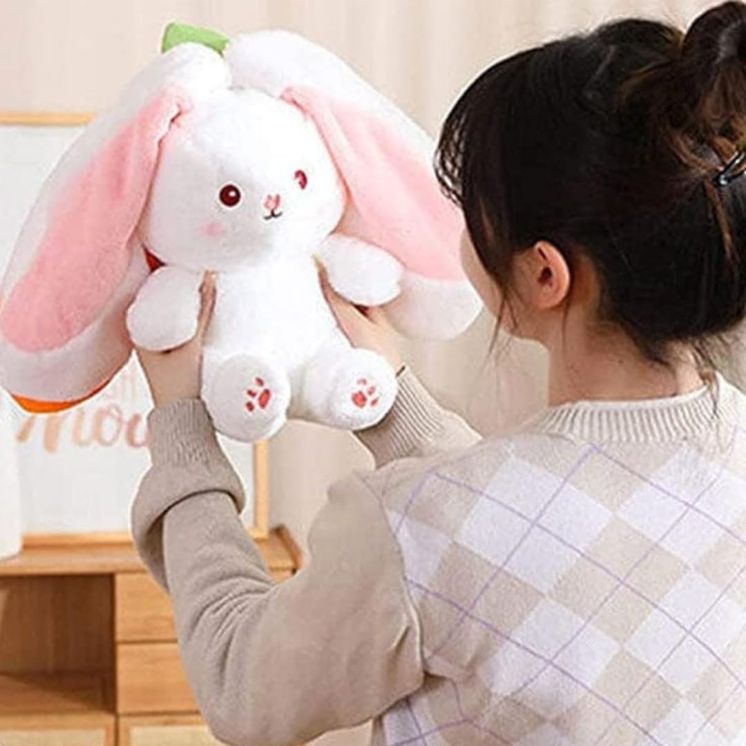 Zip-Ear Bunny Plush — long floppy ears