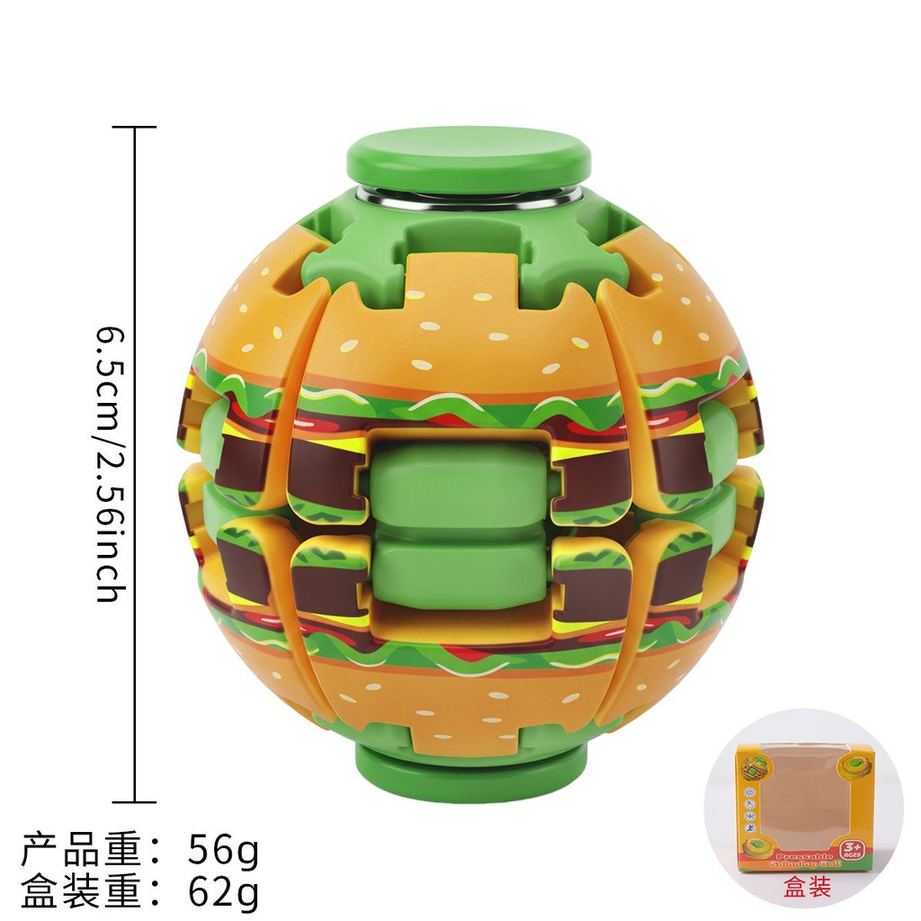 Burger Fidget Twist Ball 6.5 cm