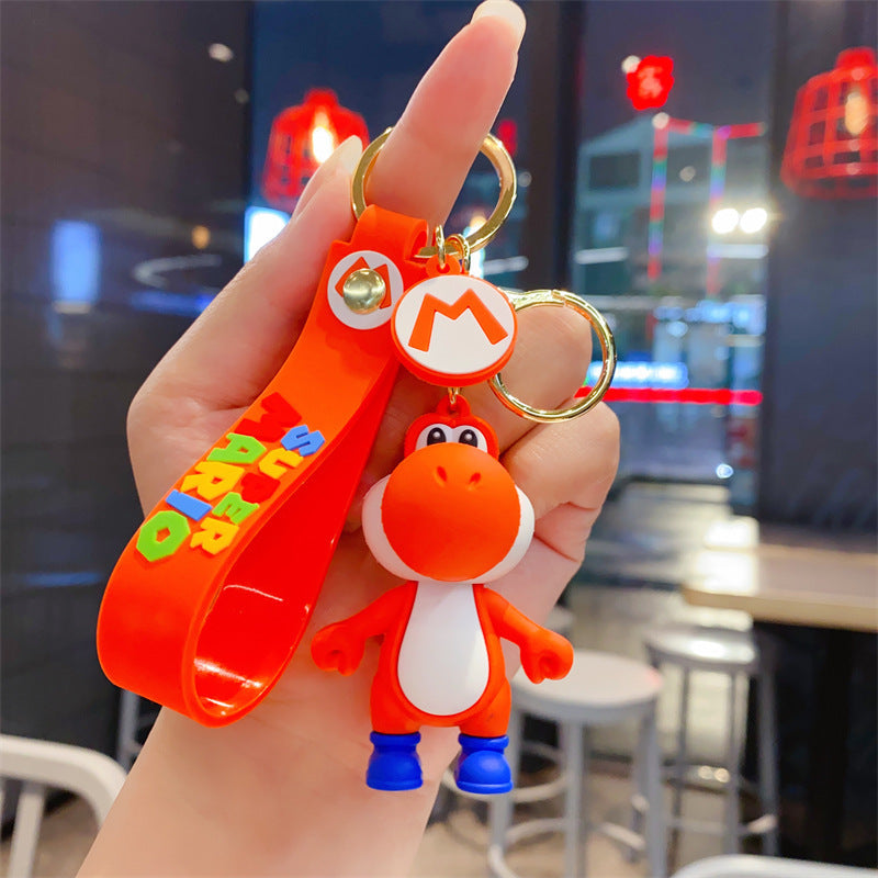 Super Mario Keychain — Yoshi (orange)