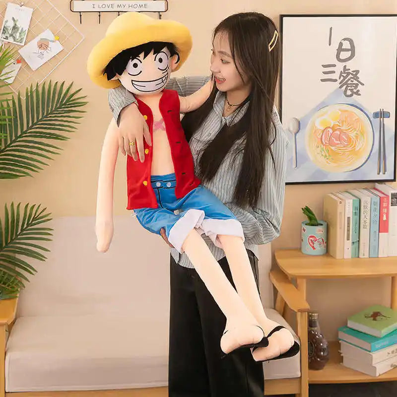 Luffy Plush held