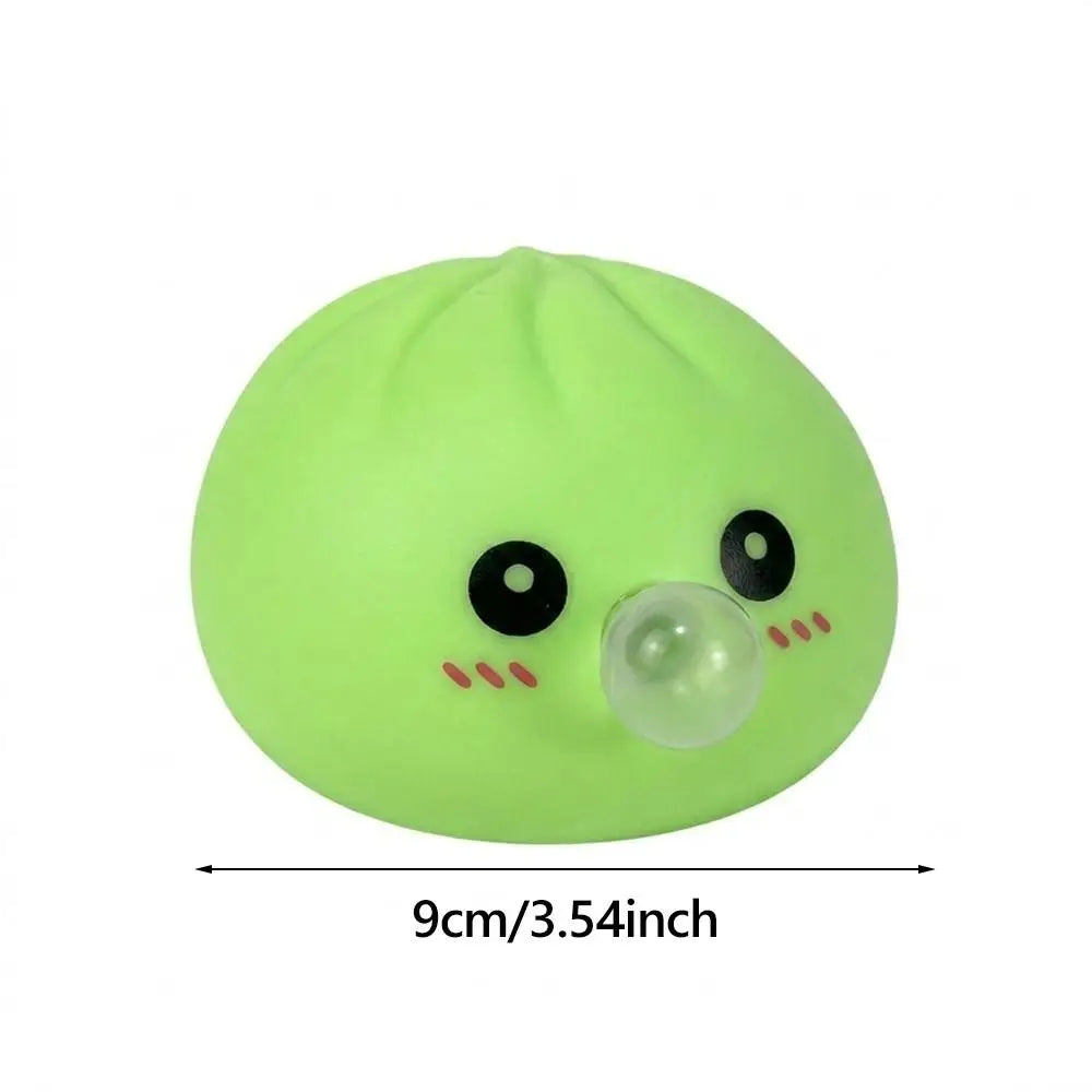 Rainbow Mystery Squishy Bun — about 9 cm