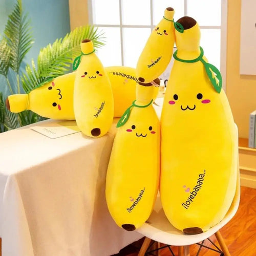 Classic Banana Plush — smiling face