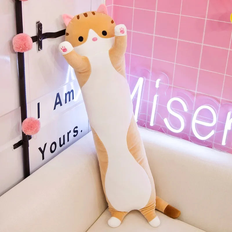 Long Cat Plush — Brown
