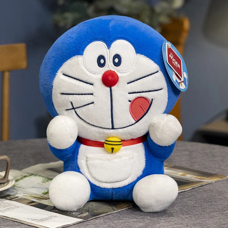 Doraemon Plush on a table