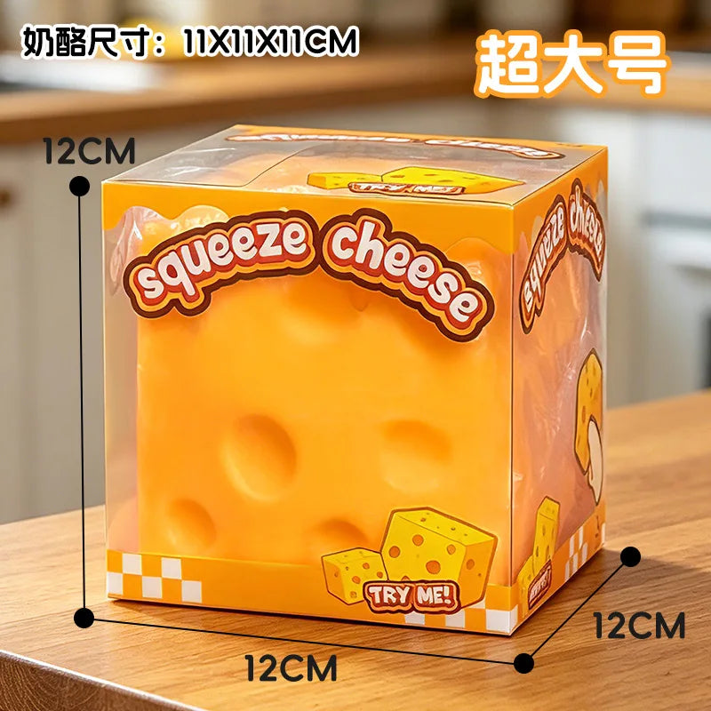 Giant Squeeze Cheese Squishy — size