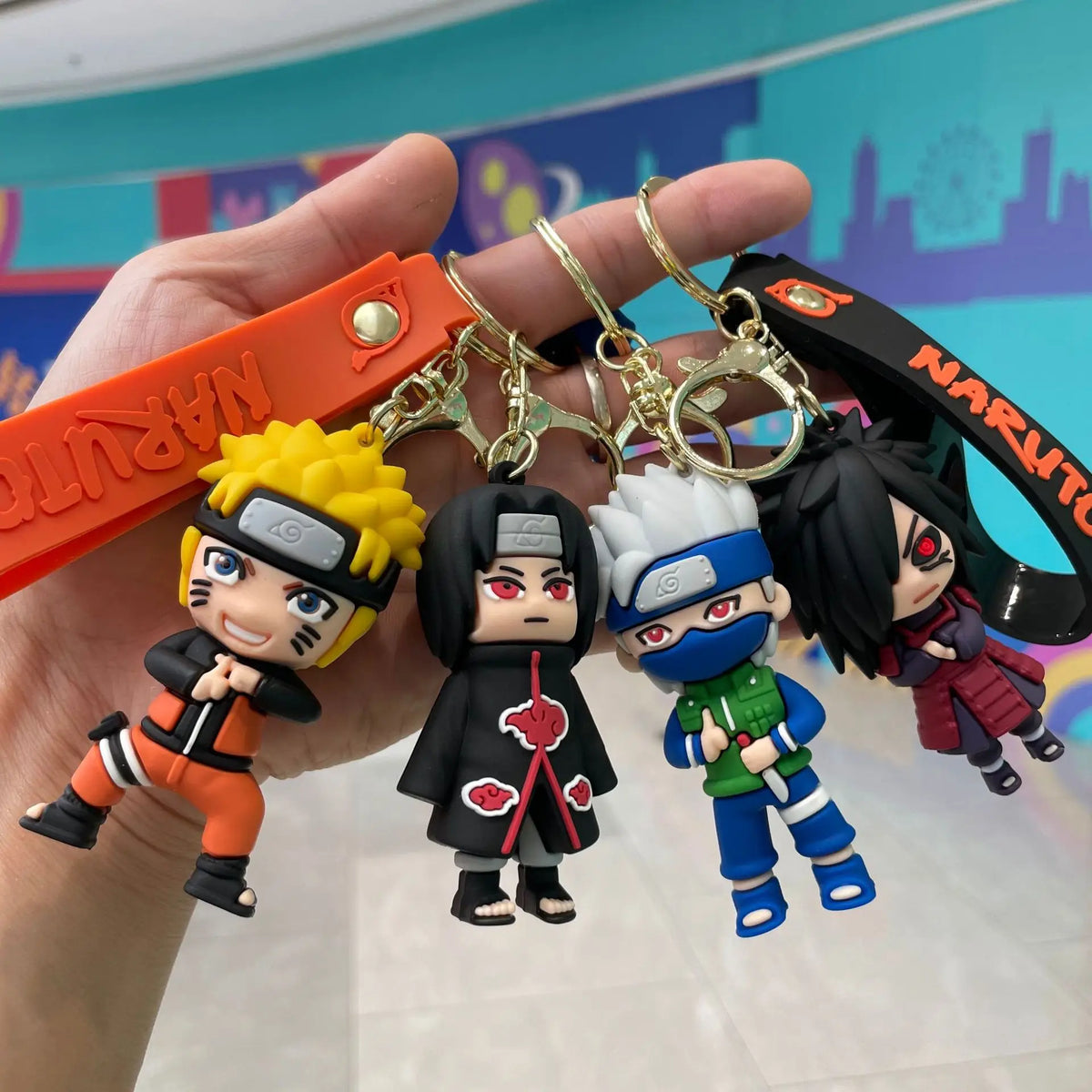 Naruto Keychain — Naruto, Itachi, Kakashi, Madara